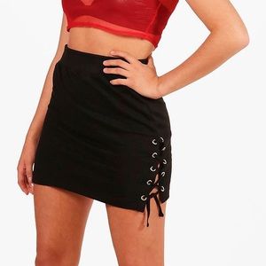 Sophie Lace Up Sweat Mini Skirt *read description*